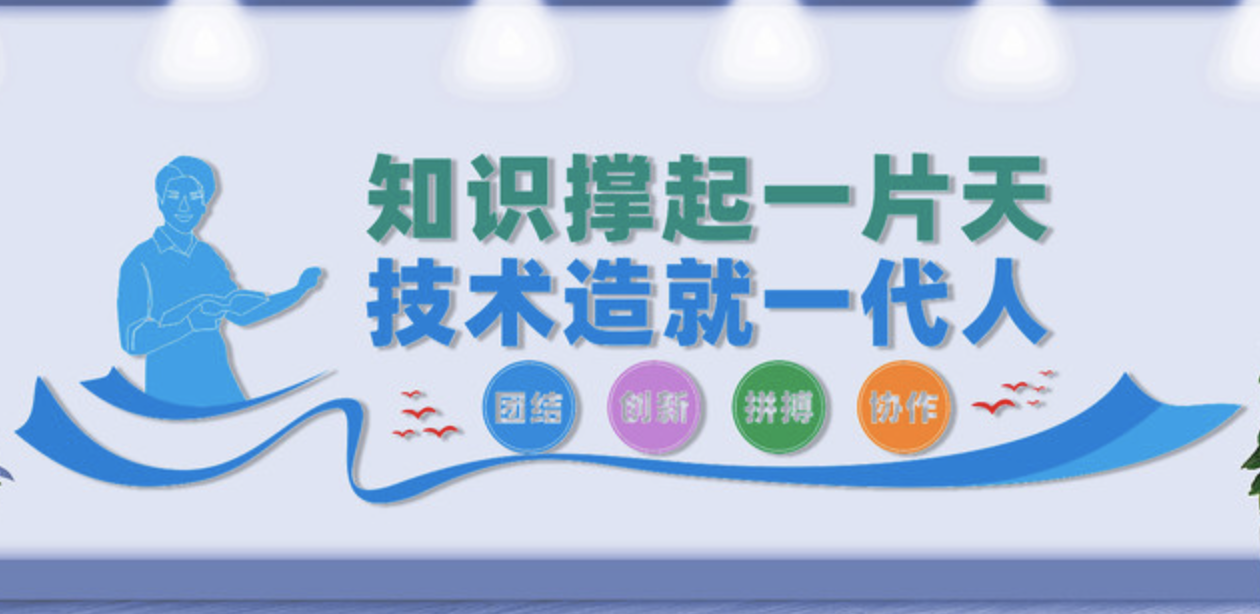 企業(yè)公司大氣科技領先文化墻設計(圖3) 企業(yè)文化墻設計